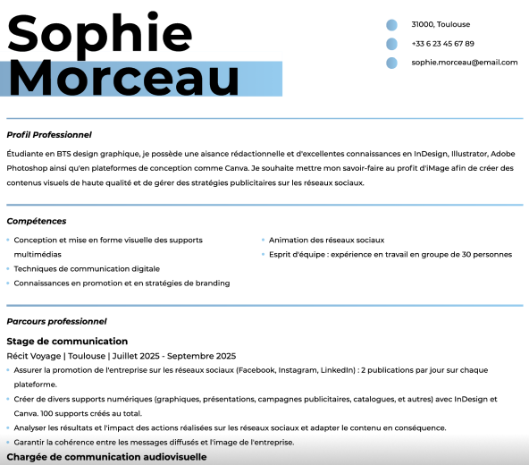 Votre prochain emploi vous attend ! Créez votre CV dès aujourd’hui avec nos modèles