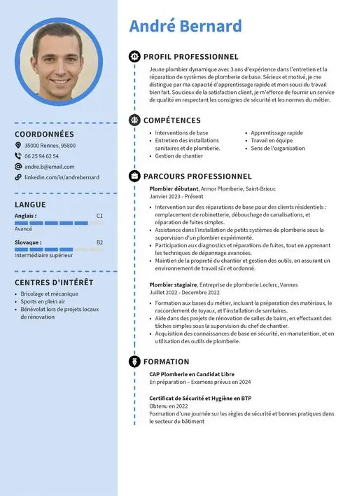 exemple de CV