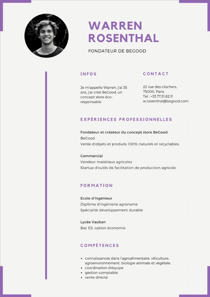 canva cv modeles