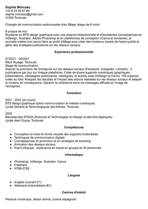 Faire un CV en 2020 : exemple de CV gratuit + conseils CV
