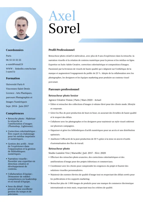 exemple de CV AI