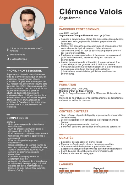 cv sage femme