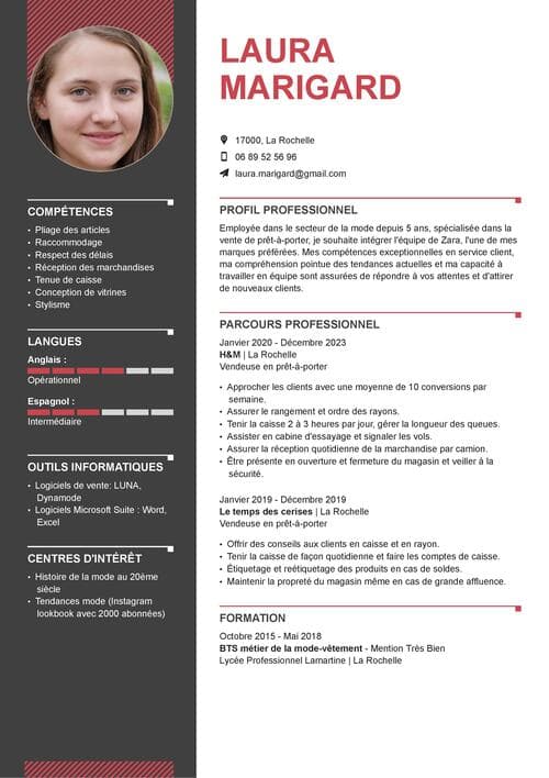 exemple de CV classique