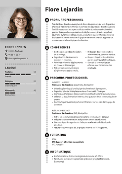 Exemple de CV assistante de direction