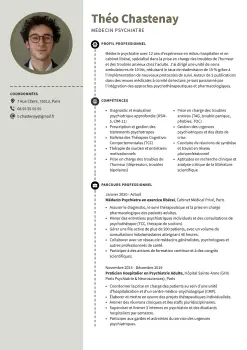 Exemple de CV psychologue