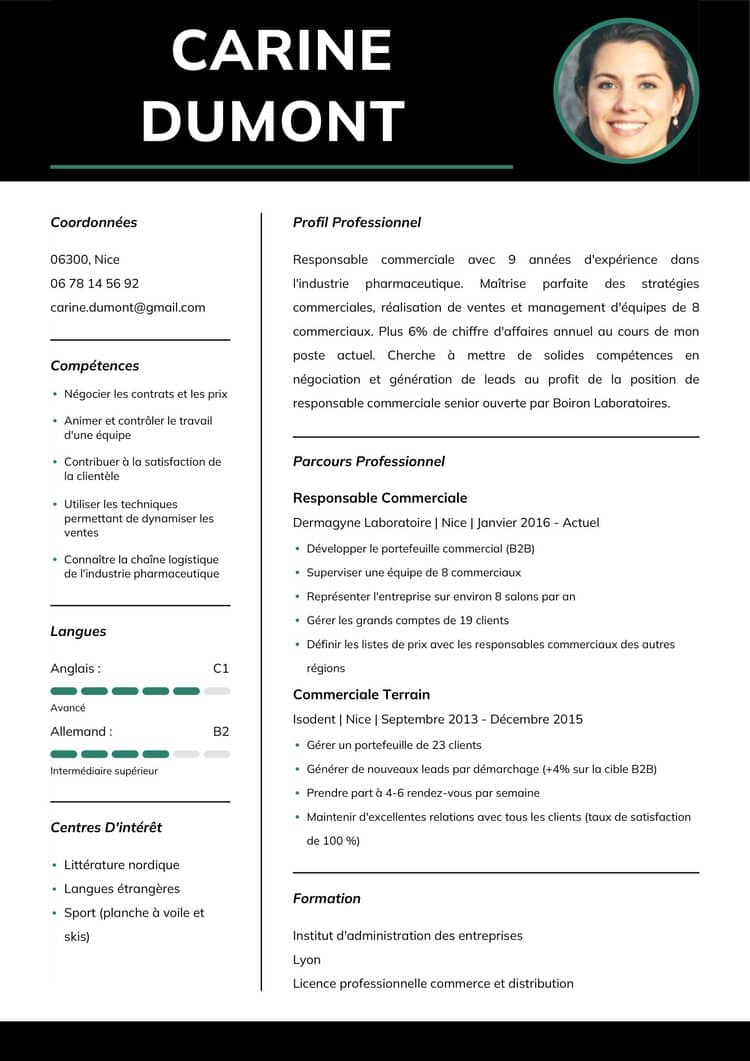 Exemple de CV pdf