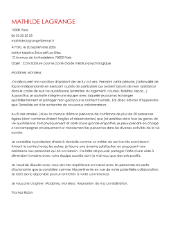 Exemple de lettre de motivation amp