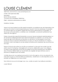 Exemple de lettre de motivation intérim