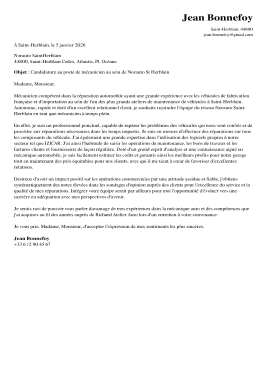Lettre de motivation en ligne dynamique