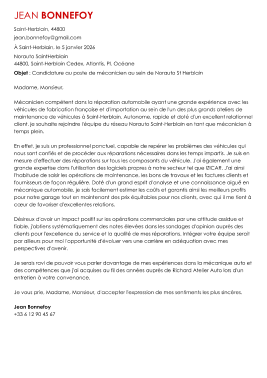 Lettre de motivation en ligne traditionnelle