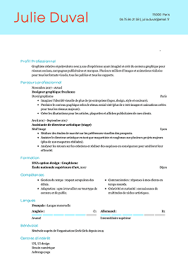 Modèle de CV original