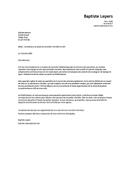 Modèle de lettre de motivation moderne minimaliste