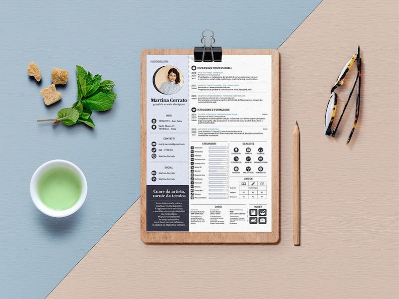 20 templates de CV InDesign gratuits à télécharger en ligne