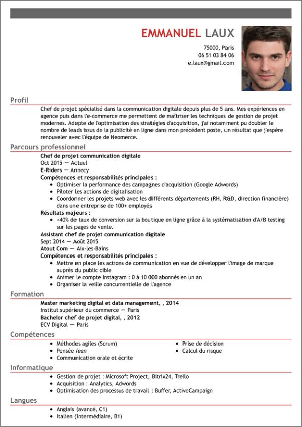 modeles cv creatifs