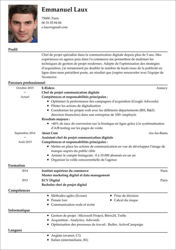 modeles cv creatifs