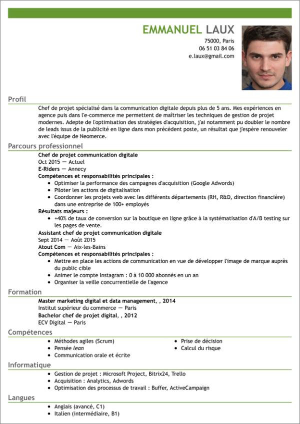 modeles cv creatifs