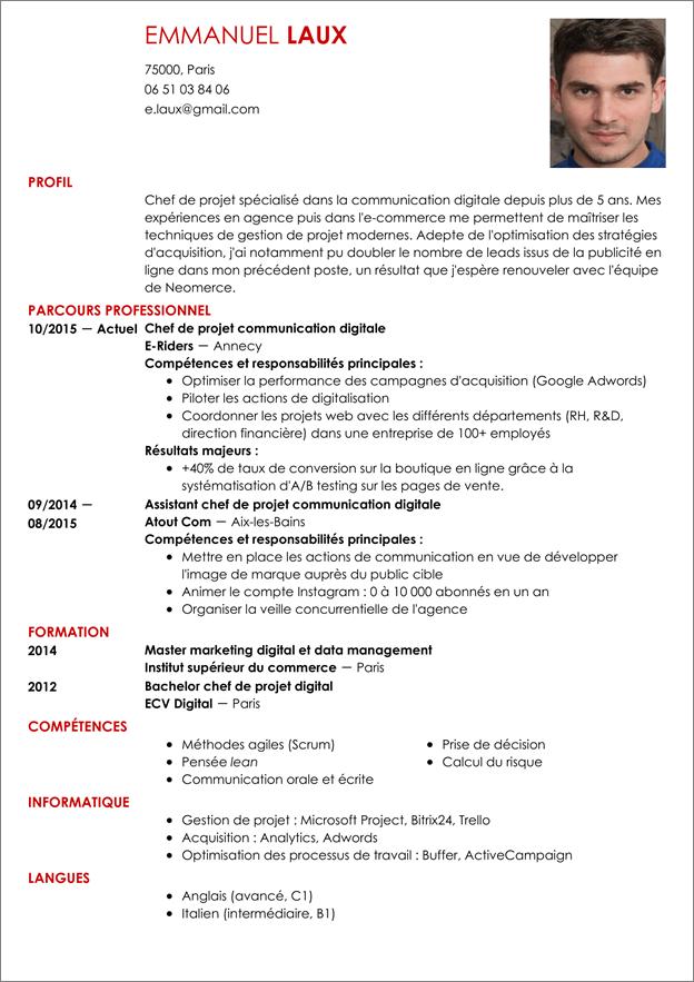modeles cv originaux